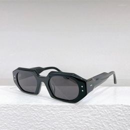 Sunglasses 6 Colours Polygon Small Frame Women's SCULPTEUR Acetate Men's Glasses Anti UV400 Black Brown Blue Grey Green