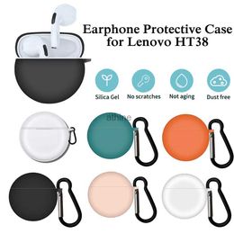 Cell Phone Cases Silicone Case Wireless Headset Protective Cover Earphone Shockproof Case Bluetooth Headphone Protector Sleeve for Lenovo HT38 YQ240117