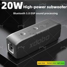 Bookshelf Speakers XDOBO Wing 2020 20W high-power audio Bluetooth speaker BT5.0 subwoofer Type-C USB DSP Sound TWS Soundbar subwoofer sound system