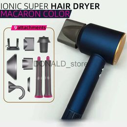 Electric Hair Dryer 1600W 1.8m Professional Hair Dryers 220v Super Leafless Hair Dryer Home Travel Salon Styling Blow Drier Anion Electric Dryers J240117