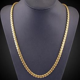 Europe United States foreign trade supply men 's necklace 18K gold - plated clavicle chain hip - hop jewelry2479