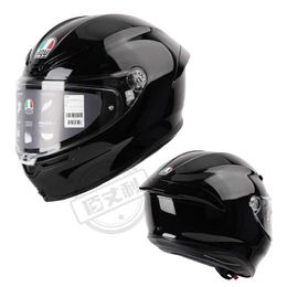 Full Face Open Agv Motorcycle Helmet Ks Full Helmet Four Seasons Male and Female Cycling Motorcycle Full Cover Running Helmet Anti Fog Lightweight Driver 1OZ6