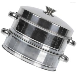 Double Boilers Multi-function Steamer Cookware Dessert With Lid Basket Cover Stainless Steel Food
