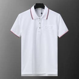 designer polo Brand Embroidery quality mens polo shirts Shirts Designer fashion polo shirts Stripe Standing Embroidered Collar Cotton Fashion Mens Women Polo IH56