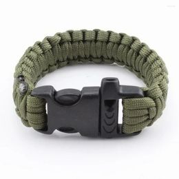 Charm Bracelets Mix Colours Parachute Cord Emergency Paracord Camping With Whistle Buckle Outdoor Sports Bangle Jewellery