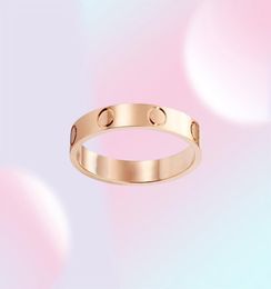 Love Screw Band Ring Classic Luxury Designer Design Titanium Steel Jewellery Men Promise Women Wedding Rings4301880