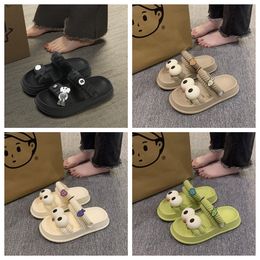 2024 New sandals soft Womens Summer EVA Thick bottom anti slippers home furnishings Odourless feet outdoor room indoor Two pronged slip on shoes size 35-40