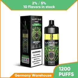 Hot Sale Plus 12000 Puffs Disposable Vape Pen Electronic Cigarette 2% 5% Mesh Coil Vapour 12k Puff Bar 650mAh Battery Rechargeable Pod Germany Shipping