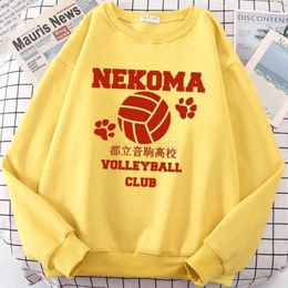 Haikyuu Hoodie Men's Hoodies Sweatshirts Volleyball Club Red Anime Print Winter Warm Fleece Fashion Casual Clothing Street Hip Hop Tracksuit 3bo0v