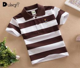 White Striped Polo Shirts Boys Girls Cotton Summer Casual Kids Tops Teen Brand Tshirt Breathable Soft 2105296010065