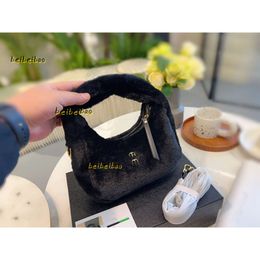 Evening Bags Cosmetic Bags Cases Latest Subaxillary bag bag High Version Waist Luxury Satchel Lamb Hair Fashion Winter Bags Designer Purses Shoulder Wallet Hobo