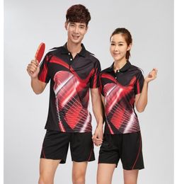 new badminton clothing table tennis clothes man woman shirt shorts table tennis clothes breathable quick dry suit7477844