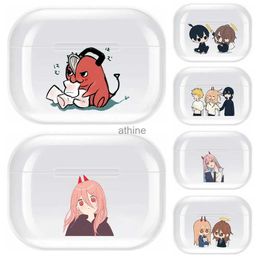 Cell Phone Cases anime Chainsaw Man Transparent TPU Case For Airpods Pro 3 Case Silicone Headphone Accessories Air Pods 3 Protective 1 2 YQ240117