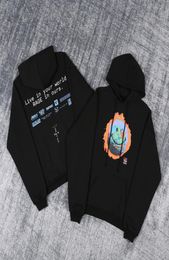 Live In Your World Catus Jack hoodie Fire Earth Rap Hip Hop Skateboard Streewear Oversized Sweatshirts Man Plus Size 1522347