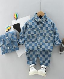 Clothing Sets Spring Autumn Casual Boy Set 2022 Fashion Active Denim Jacket Jeans Pant Kid Children Baby Toddler ClothingClothing7037982