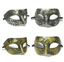 Gold and Silver Retro Venetian Masks Roman Gladiator Halloween Party Mask Man Woman Children Mardi Gras Masquerade Mask2708867