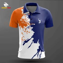 Men's outdoor sports shirt golf shirt T-shirt summer Women fast drying breathable clothing casual sports F1 jersey Leisure Polo