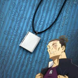 Pendant Necklaces Anime Jujutsu Kaisen Todo Aoi Cosplay Necklace Openable Book Jewelry Accessories