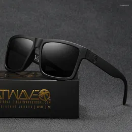 Sunglasses 2024 High Quality Luxury Heatwave Brand Square Goggles Women's Men's UV400