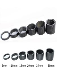 6pcslot bicycle washer Spacer 118 039039 Carbon Fibre Washer MTB Bike fork Spacers set cycling headset parts3966930