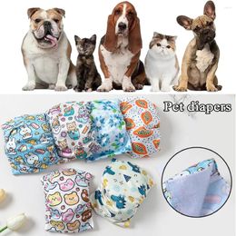 Dog Apparel Shorts Wetting Physiological Pants Pet Diapers Adjusting Underwear Cartoon Printing Reusable