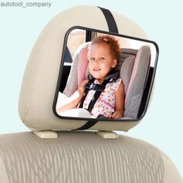 New EAFC Adjustable Wide Car Rear Seat Mirror Baby/Child Seat Car Safety Mirror Monitor Square Safety Car Baby Mirror Car Interior