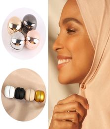 Pins Brooches 12pcs Magnetic Hijab Pins Magnets Nosnag Metal Plating Safety For Women Scarf Muslim Shawl Islamic Accessories9657694