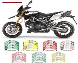 Motorcycle rim paint protection stickers inner ring waterproof decorative decals personality trend tape for Aprilia DORSODURO8305771