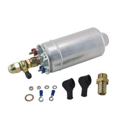 Fuel Pump Pqy Racing - External Fuel Pump 0580 254 044 With Banjo Fitting Kit Hose Adaptor Union 8Mm Outlet Tail Pqy-Fpb044R Drop Deli Ot7Jf