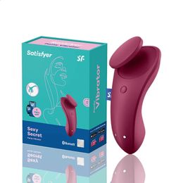 Satisfyer sexy secret silicone Gspot vibrator Portable wearable APP remote control clitoris Stimulator UYO Sex Toys For Women 240117