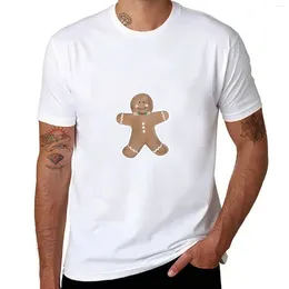 Men's Polos Gingerbread T-Shirt Kawaii Clothes Tee Shirt Oversized T Shirts Cute Tops Men