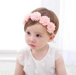 DIY Headwear Hair accessories for Children Newborn Toddler New Baby Flower Headband Pink Ribbon Hair Bands Handmade Hair Sticks4107004