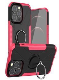 Unique Kickstand Cases For iPhone 14 13 12 Pro Max 11 Xs Xr i Phone 7 8 Plus Case With Revolving Ring Suction Retail4154344