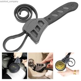 New Universal 500mm Multitool Wrench Rubber Strap for Any Shape Opener Tool Black Belt Wrench Auto Repair Auto Body Tools