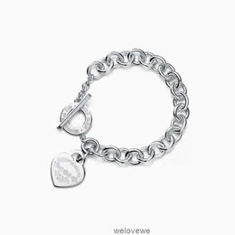 Designer-Schmuck für Damen-Armband, klassisch, t-Home, 925er Sterlingsilber, Herz, brandneues Diamant-Pfeilspitze-Liebes-Anhänger-Armband, modische Handarbeit, Großhandel 60AX