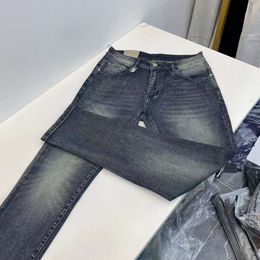 High luxury men jeans designer Jeans mens womens fashion heavy wash letter print graphic trousers casual loose trend straight pants