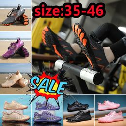 Summer Elastic Quick Dry Aqua Swimming Water Shoes Unisex Beach Barefoot Slippers Men Women Wading Shoes 35-46