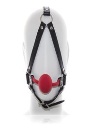 Adult Toys Silicone Ball Gag Leather Head Harness Bondage Fetish Restraint Slave Roleplay R5018834144