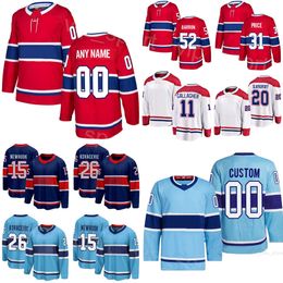 Hockey 26 Johnathan Kovacevic Jersey 20 Juraj Slafkovsky 31 Carey Price 11 Brendan Gallagher 15 Alex Newhook 70 Tanner Pearson 52 Justin Barron Youth Women Men