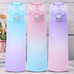 650ml Air Flavored Water Bottle with 7Pcs Air Up Pods Flavors Up Fashion Straw Mug Water Bottle Suitable for Sports Water Cup 240117