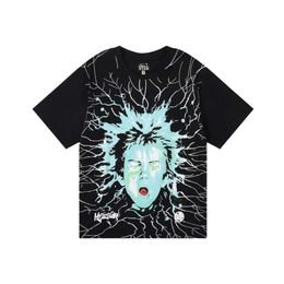 Hellstar Tshirt Designer Original Quality Mens Tshirts Full Body Line Funny Skull Print Casual Short Sleeved For Men Women