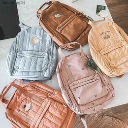 Handbags New KS Children Vintage Style Backpacks Baby Boy Girl Cute Backpack Kids Schoolbag Kindergarten Bags Adult Travelling Storage Bag