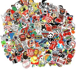 Cool Sticker 100pcs Random Music Film Vinyl Skateboard Guitar Travel Case Sticker Door Laptop Luggage Car Bike Bicycle Stickers5866465