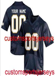 Stitched Men's Women Youth Custom Name, Number Notre Dame Navy Jersey XS-5XL 6XL1872327