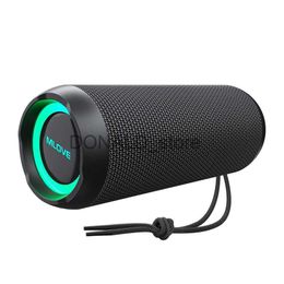 Portable Speakers MLOVE E6-L Outdoor Bluetooth Speaker with One-touch BassUp IPX7 WaterproofMicro SD CardAUX-in Plug37H PlaytimeRGB Light J240117