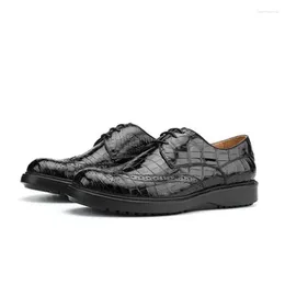 Dress Shoes Sl Crocodile Leather Meshoes Male Genuine High-grade Business Casual Fashion Breathable Korean Version