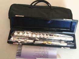 Japan YFL-212SL Silver Plated Flute 16 Holes Closed C Key Cupronickel Gold Mouthpiece Musical Instrumentwith E Key Flute
