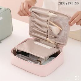 Makeup Bag For Women Toiletries Organiser Waterproof Travel Make Up Storage Pouch Female Large Capacity Portable Cosmetic Case 240116