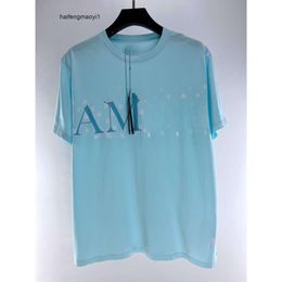 blue amari amirl amis Short AM amar miri Mens Tee luxury Designer Shirts T Letter Shirt Man Shirt Tshirts design Top Woman Sleeve Fashion Hip Hop Womens Casual Men