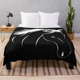 Blankets The Horse Throw Blanket Retro Hairy